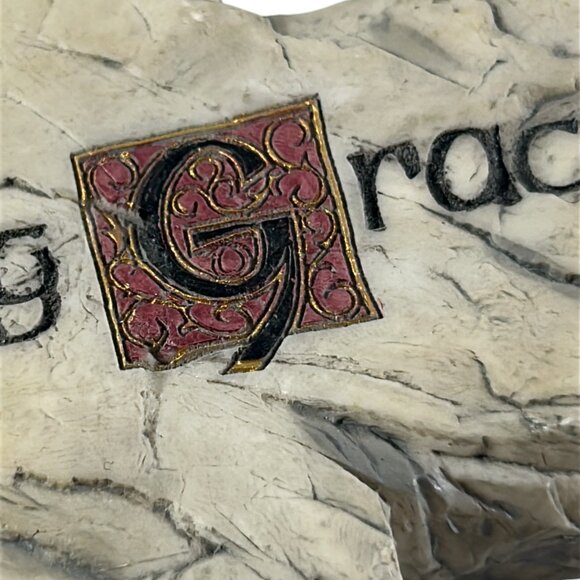 Amazing Grace Heavy Resin Wall Hanging Cross Religious Christian Decor - Picture 8 of 9